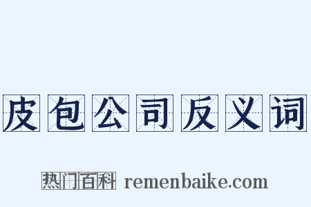 皮包公司反义词是什么意思的图片
